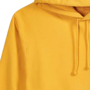 Sweat-shirt à capuche jaune uni pour homme, coupe classique, en molleton de coton, décontracté, avec poche avant, idéal pour l'automne, à prix réduits - Product Image 4