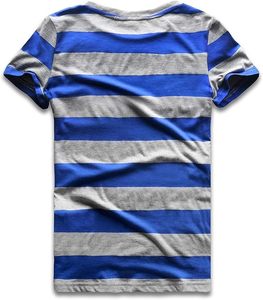 เสื้อยืดคอกลมลายทางสีรุ้งขนาดใหญ่พิเศษสำหรับผู้ชายเสื้อยืดลำลองแขนสั้นมีสไตล์แฟชั่นฤดูร้อนทุกวัน - Product Image 2