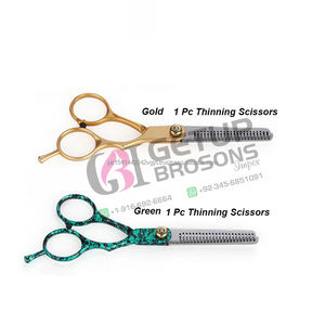 Tijeras de Peluquería Profesionales de Alta Calidad, de Acero Inoxidable con Mango de Goma, para Diestros, de 6 Pulgadas - Product Image 3