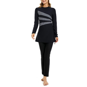 Waterproof High Quality Burkinis Muslim Swimwear <b>Islamic</b> <b>Swimsuit</b> Regular Fit Modest Women Swimwear <b>Islamic</b> Front High Waist - Product Image 1