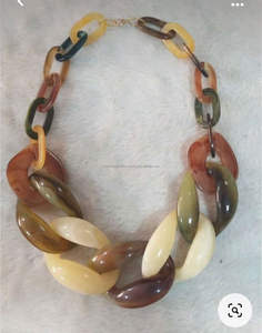 สร้อยคอลูกปัดเรซินอีพ็อกซี่ทำด้วยมือแบบดั้งเดิมสำหรับงานแต่งงานและงานหมั้น - Product Image 2