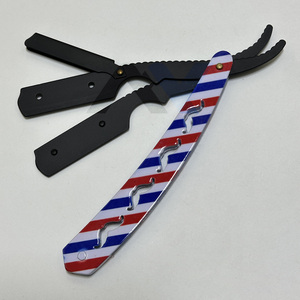 Más Vendido: Maquinilla de Afeitar Profesional para Barbero, Cuchilla de Afeitar para Depilación, Maquinilla de Afeitar para Cuidado Personal, Maquinilla de Afeitar de Hoja Recta con Cuchilla Reemplazable, Afeitadora Manual - Product Image 6
