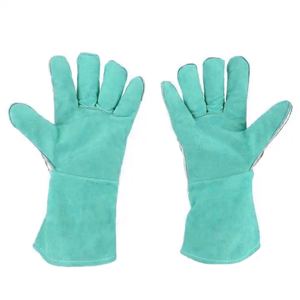 Safety Protection Split Leather Aluminized Welding Gloves Heavy Duty <b>Fire</b> and Heat Resistant Leather Safety Working Welder Glove - Product Image 3