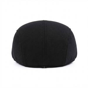 Gorra Plana Negra Personalizada, Estilo Clásico Newsboy, Gorra de Conducción Vintage Estilo Ivy, Gorro de Algodón, Moda Casual, Fabricante OEM - Product Image 2