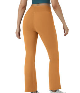 Compression Breathable Mid <b>Flare</b> <b>Leggings</b> Women High Elastic Waist Athletic Push Stretch Butt Lifting Tummy Control - Product Image 4