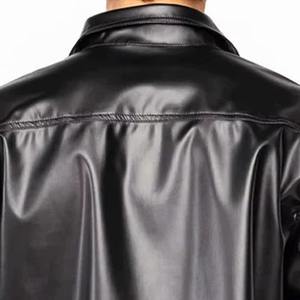 Chemise à manches longues en mélange de coton pour homme, chemise habillée formelle à boutons pour homme, chemise de travail respirante à manches longues pour homme - Product Image 4