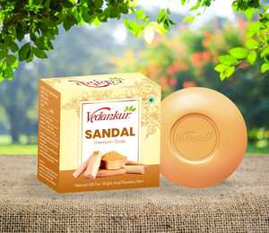 Jabón de Sándalo Premium en Barra Redonda Sólida con Propiedades Antisépticas y Control de Grasa para el Cuidado de la Piel Corporal - Product Image 1