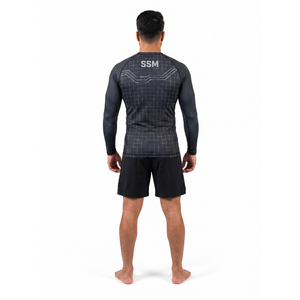 เสื้อแรชการ์ดแขนยาว HUNT GEAR สำหรับทุกเพศ ป้องกันแสงแดด รับทำโลโก้ OEM ผลิตจากโพลีเอสเตอร์ผสมอีลาสเทน เหมาะสำหรับกีฬาโนกิและกราปลิง - Product Image 2