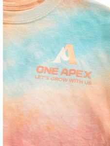 T-shirt unisexe surdimensionné en coton déchiré, effet tie-dye dégradé personnalisé, style streetwear, vente en gros OEM - Product Image 4