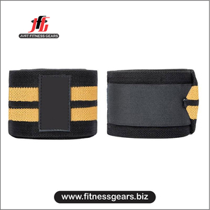 Elastic Adjustable <b>Knee</b> Wraps with Compression Support Hook & Loop Closure Breathable Nylon Cotton for Weightlifting Gym Workout - Product Image 4
