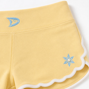 Shorts Deportivos para Mujer Dravelle Club, Color Durazno, Transpirables, Ecológicos, de Spandex/Algodón, con Cintura Ajustable con Cordón, Estilo Casual - Product Image 4