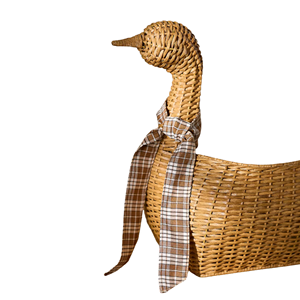 Wholesale Handmade Rattan Animal Shaped <b>Basket</b>, Decorative <b>Easter</b> <b>Gift</b> <b>Basket</b>, Vietnam Wicker Factory OEM ODM - Product Image 2