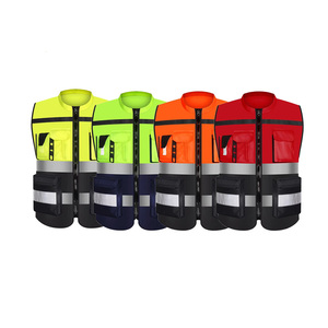 Chaleco de Seguridad de Alta Visibilidad Reflectante con Cierre, Bolsillos, Unisex, Certificado EN, Resistente a Ácidos, Uniforme de Alta Visibilidad con Serigrafía - Product Image 6