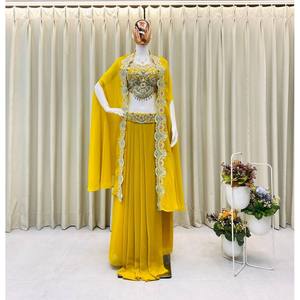 Beaux ensembles pour femmes Party Wear Blouse Jupe Koti pour un look élégant - Product Image 6