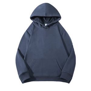 Sweat à capuche de haute qualité pour hommes avec logo brodé personnalisé pull en coton d'automne hauts de taille ample dans le style Hip Hop - Product Image 3
