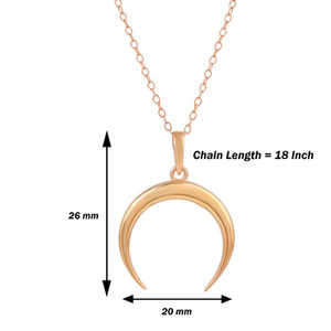 เครื่องประดับเงินแท้ 925 ชุบทอง ชุบโรเดียม ดีไซน์วินเทจ รูปทรงเกือกม้า จี้ห้อยคอ สร้อยคอสวยหรูสำหรับผู้หญิง - Product Image 2