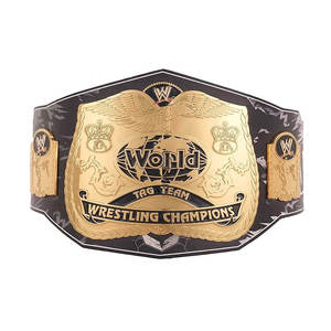World Tag Team Wrestling WWE Championship <b>Belts</b> <b>Gold</b> Plated - Product Image 1