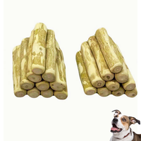 Mainan Kunyah Anjing dari Kayu Kopi, Tahan Lama, untuk Anjing Besar, Membersihkan Gigi, Alami, Ramah Lingkungan, Laris Manis QM GLOBAL