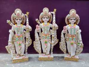 มองงดงามที่มีคุณภาพที่ดีที่สุดขัดสีขาวหินอ่อน Ram Darbar ใช้สำหรับตกแต่งบ้านและบูชา - Product Image 6