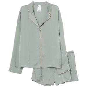 100% Organic Sleepwear For Woman Pajama Set, Ultra-Soft Breathable Cotton Or Tencel Fabric, Comfortable Nightwear OEM ODM Custom - Product Image 1