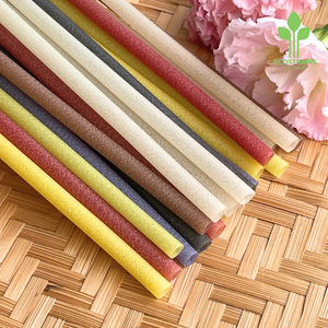 Pajitas de Arroz Naturales Compostables para Tiendas de Té de Burbujas, Cafeterías y Empaques Sostenibles para Servicios de Alimentos - Product Image 2