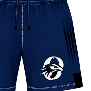 Shorts de rugby noir prune, taille élastique, respirants, légers, pour l'entraînement d'équipe, performance sportive, uniforme de sport - Product Image 4