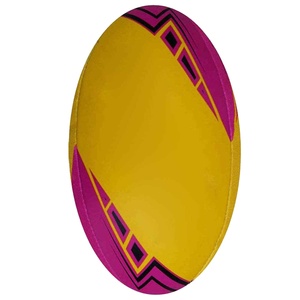 Ballon de rugby OEM en gros, taille personnalisable, avec chambre à air en butyl, classique, durable, pour adultes, entraînement intense et jeu - Product Image 2