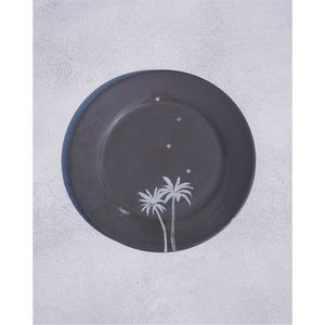Assiette de présentation en métal aspect zinc pour la vente en gros |   Assiette de service cannelée argentée de 33 cm pour un décor moderne de ferme |   Résistant à la chaleur Réutilisable - Product Image 6