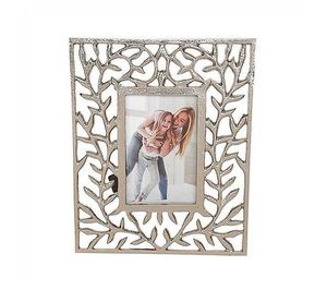 Cadre photo en métal ondulé en laiton antique, motif feuille gaufré, pour décoration de mariage, maison, bureau, en bois ou aluminium, à poser ou à accrocher - Product Image 5
