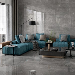 กระเบื้องพอร์ซเลนเคลือบน้ำตาล ขนาด 600x1200 มม. ลายหินอ่อน ป้องกันแบคทีเรีย พื้นผิวเงาต่ำ สำหรับห้องน้ำและห้องนั่งเล่นสไตล์โมเดิร์น - Product Image 1