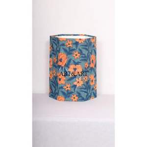 Maneras creativas de reutilizar cajas de cartón para hacer cubos de basura con estampado floral artesanal y cubo de basura de tela de algodón para el hogar. - Product Image 1