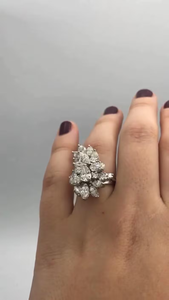 Bague en diamant de laboratoire 6,00 carats, taille poire, plaqué or moderne, style hip-hop, bijou de mariage éternité, cadeau pour femme - Product Image 5