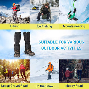 Polainas de Senderismo Ajustables e Impermeables de Nailon al por Mayor |   Fundas Duraderas para Botas de Nieve |   Equipo de Caza y Montañismo al Aire Libre - Product Image 5