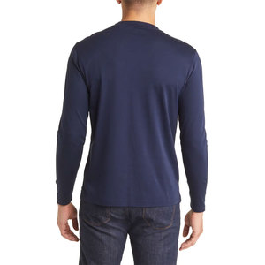 เสื้อยืดแขนยาว OEM ผู้ชาย ทรงหลวม ใส่สบาย ผ้าฝ้าย ระบายอากาศ น้ำหนักเบา คอกลม เหมาะสำหรับออกกำลังกาย - Product Image 6