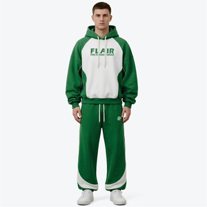 Conjunto Deportivo Premium para Hombre de Felpa de Algodón Grueso – Estilo Urbano Oversize con Mangas Raglán - Product Image 2