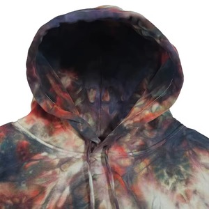 Sudadera con Capucha Tie Dye Shadow Burst Premium Personalizada, Hecha a Mano, de Algodón Cómodo, Estilo Urbano, Tonos Tierra, OEM ODM - Product Image 4