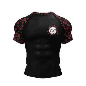 Conjunto de Camiseta de Manga Larga Codin para Hombre, Estampado de Dragón Rojo y Dorado, UPF50+, Ecológico, Anti-UV, Secado Rápido, Compresión, para Adultos - Product Image 3