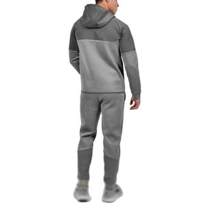 Survêtement pour hommes avec logo personnalisé Survêtement en coton vierge flambant neuf Ensemble polaire technique jogger et sweat à capuche zippé - Product Image 6