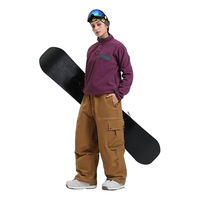 Pantalon de ski cargo ample grande taille unisexe imperméable coupe-vent pour homme – Nouvelle collection