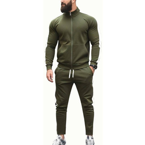 Conjunto Deportivo Casual para Hombre 2026, Traje de Dos Piezas con Chaqueta y Pantalón, Manga Larga, Transpirable, para Ocio y Fitness, Primavera-Otoño, 100% Algodón - Product Image 3