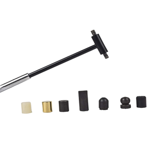 7.5" Crafter's 6 In 1 Multi Purpose Head Hammer Includes Brass, Nylon, Rounded Dome, Flat, Standard Head & Curved Head | - Product Image 5
