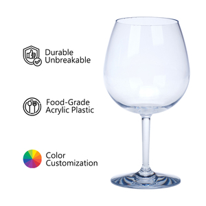แก้วไวน์ทรงกลมขนาด23ออนซ์ทำจากพลาสติกสำหรับทำไวน์โมจิโต้เครื่องดื่มแอลกอฮอล์เครื่องดื่มเย็น - Product Image 3