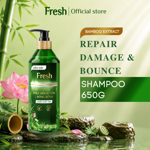 Shampooing Naturel Frais 650g - Shampooing Réparateur pour Cheveux Abîmés à l'Extrait de Bambou, Vente en Gros du Vietnam - Product Image 5