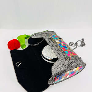 Polished Luxury Mosaic <b>Clutch</b> <b>Bag</b> Handmade Modern Evening Purse Sculpture Style <b>Clutch</b> <b>Clutch</b> <b>Bag</b> Bridal Wedding Purse - Product Image 5