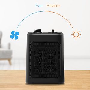 Chauffage d'appoint oscillant en céramique PTC de 1500 W avec télécommande, noir - Product Image 4
