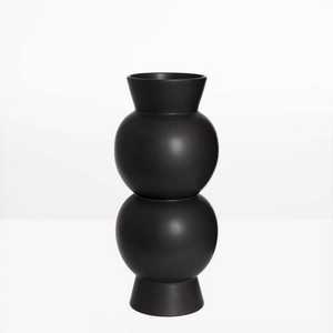 Vase à fleurs en fer noir de style Art Déco, fait main, pour mariage, décoration élégante, prix de gros - Product Image 6