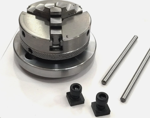 Mesa Rotatoria Inclinable de 4 Pulgadas (100 mm) con Mandril de 3 Mordazas de 65 mm y Placa Trasera para Fresadora - Product Image 4