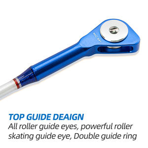 Canne à pêche à la traîne en eau salée pour <span class=keywords><strong>bateau</strong></span>, 5 guides, poignée EVA, 1,7 m, 100 lb, en fibre <span class=keywords><strong>de</strong></span> verre, pour thon - Product Image 2