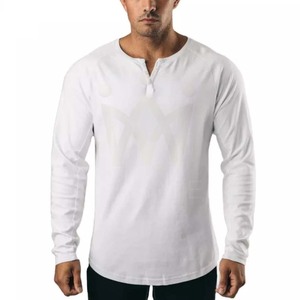 Custom New Model Full T Shirt for Men Men's Full <b>Hand</b> Long Sleeve Plain T-Shirts Cotton Wholesale Full Sleeve T-Shirt - Product Image 6