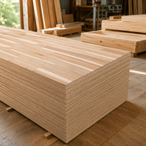 Planche de bois à jointures à doigts, épaisseur 15 mm, design minimaliste pour cuisine intérieure, matériau structurel écologique - Product Image 1